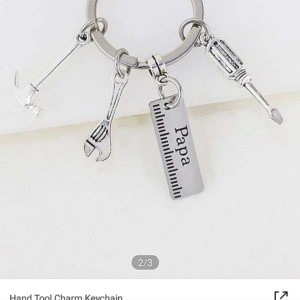 Hand Tool Charm Keychain. - Picture 2 of 6